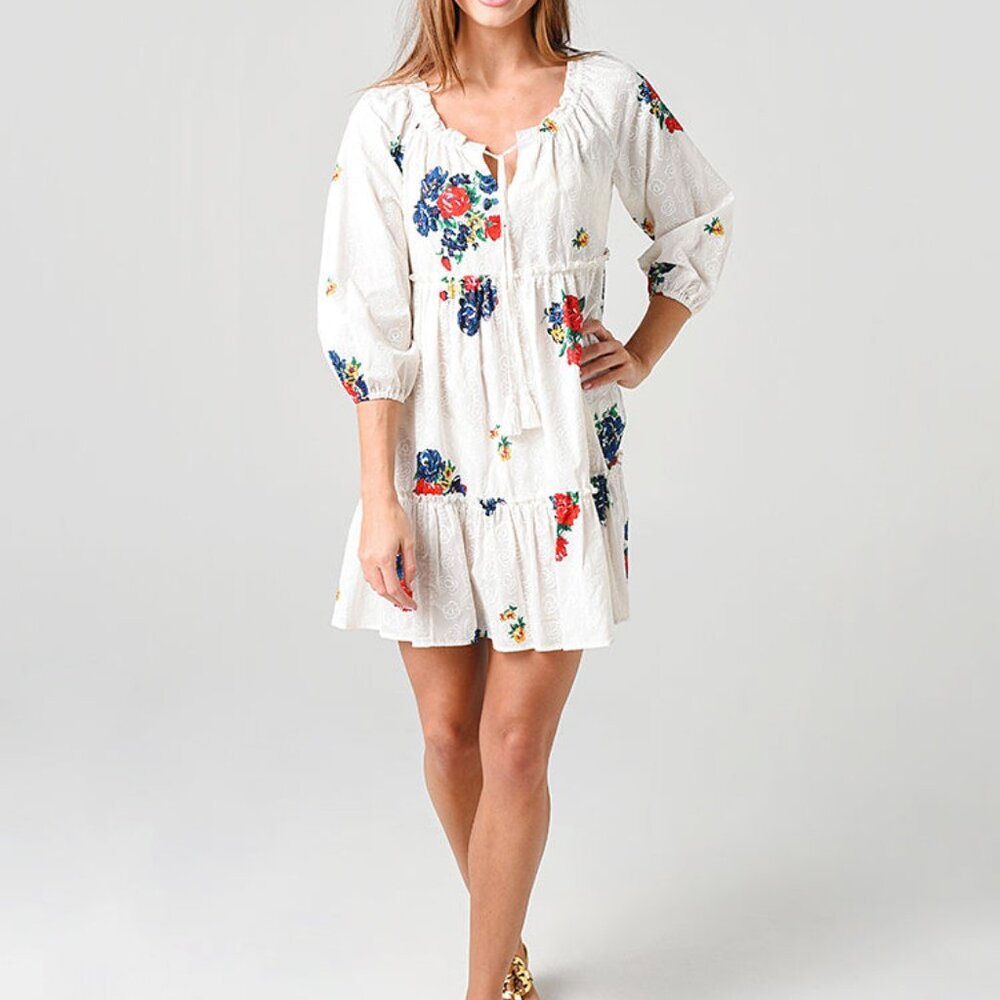 Tory Burch - Embroidered Beach Dress - Size Small